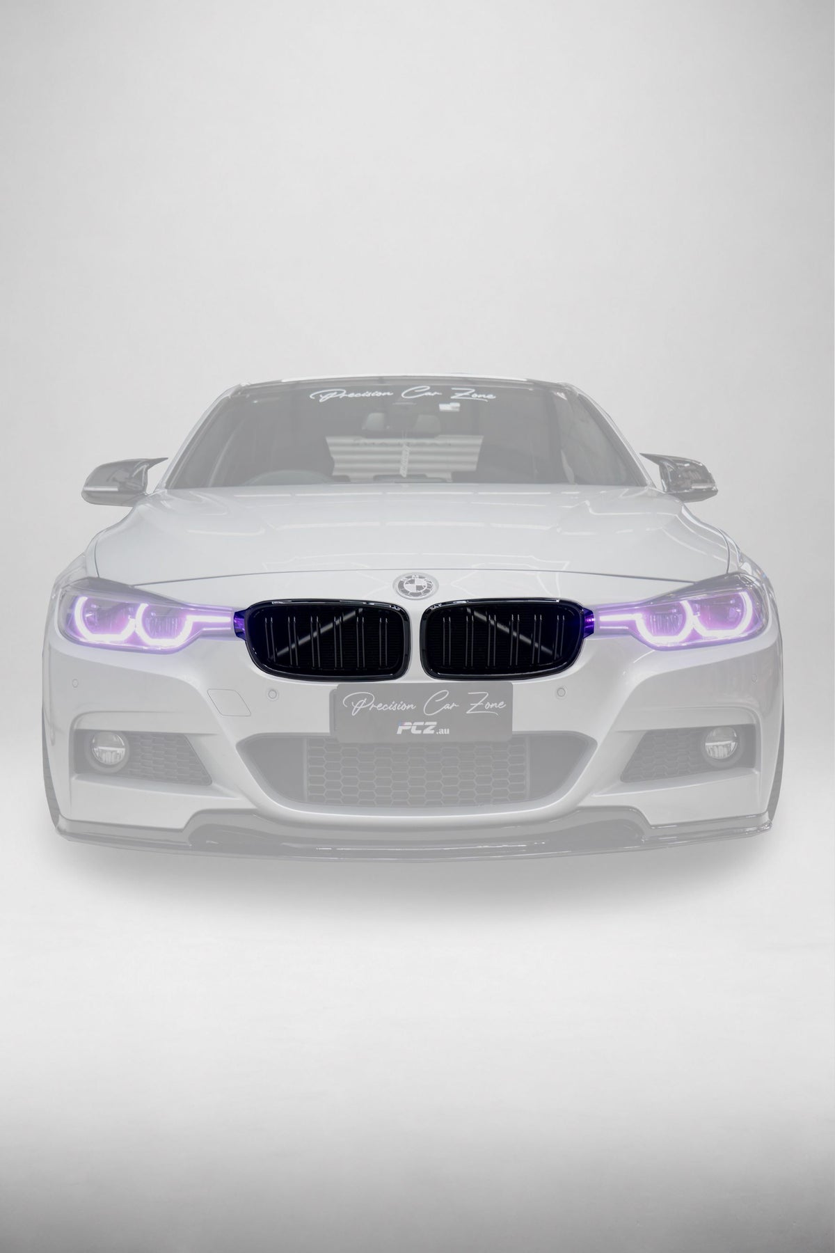BMW F30 / F31 Dual Slat Front Grilles – Gloss Black
