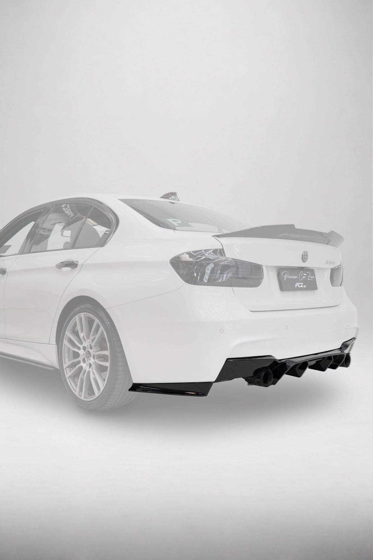 BMW F30 Competition Style Rear Bumper Splitters – Gloss Black