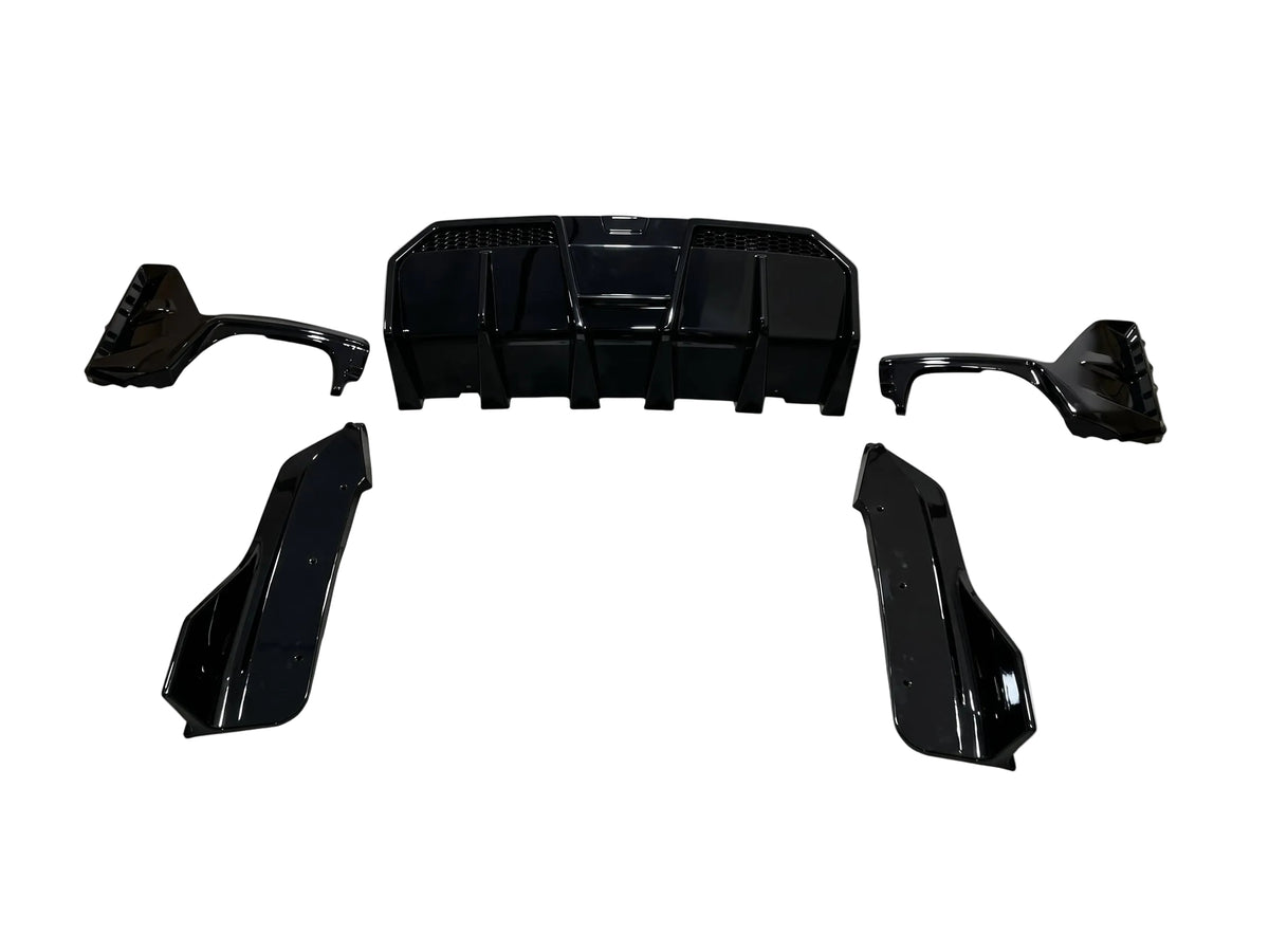 BMW G20 LCI V2 Competition Rear Diffuser – Gloss Black (2022–2025)