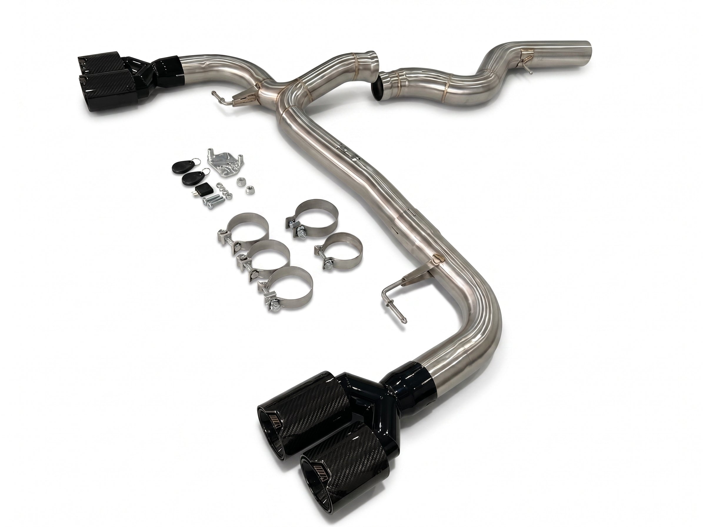 PCZ Performance BMW G20 Dual Quad-Exit Valved Sport Exhaust Tail Section – 00-00 M Tips