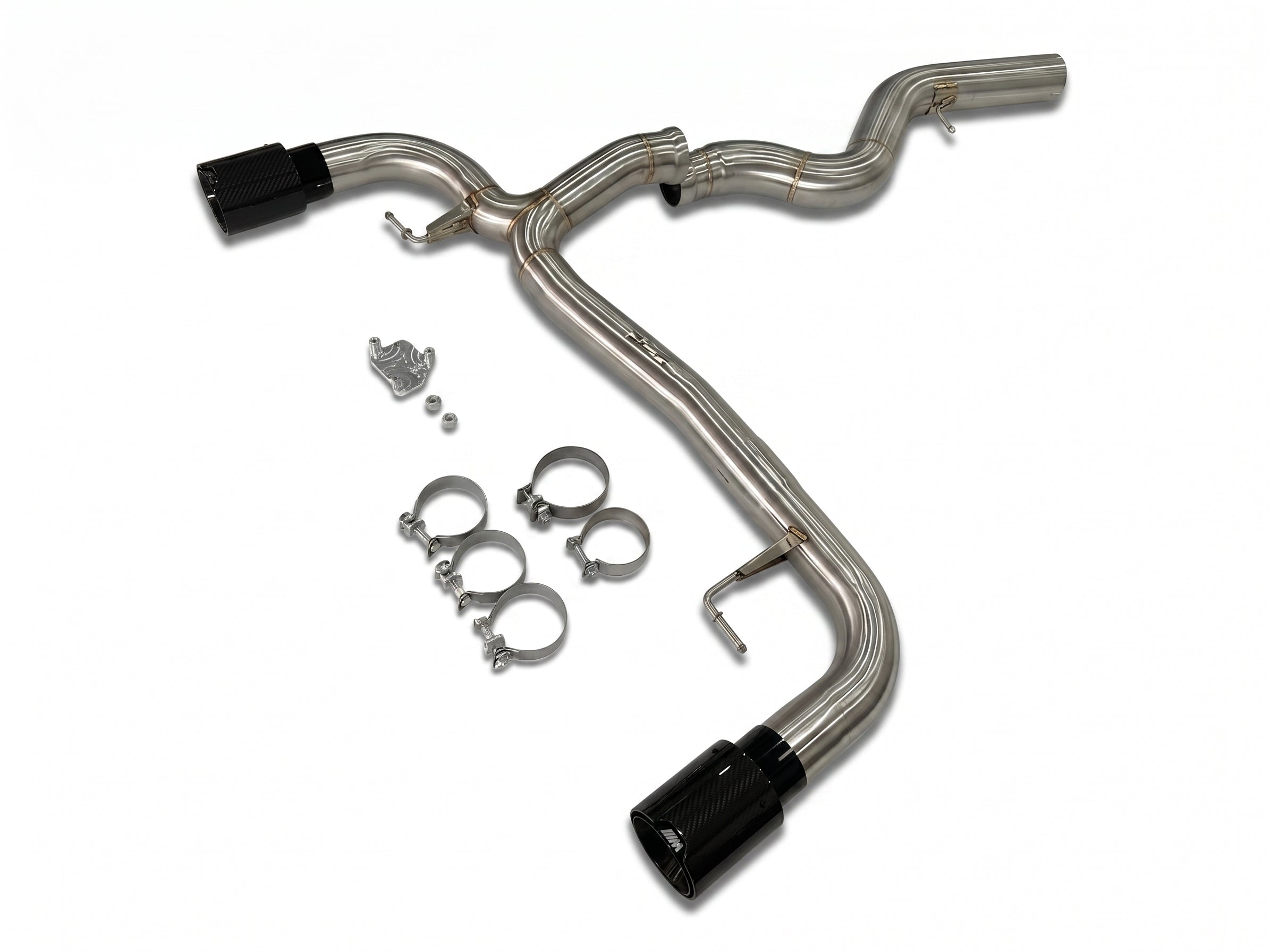 PCZ Performance G20 Dual Single-Exit Sport Rear Exhaust w/ M Tips (0--0) | BMW 3 Series 320i 330i
