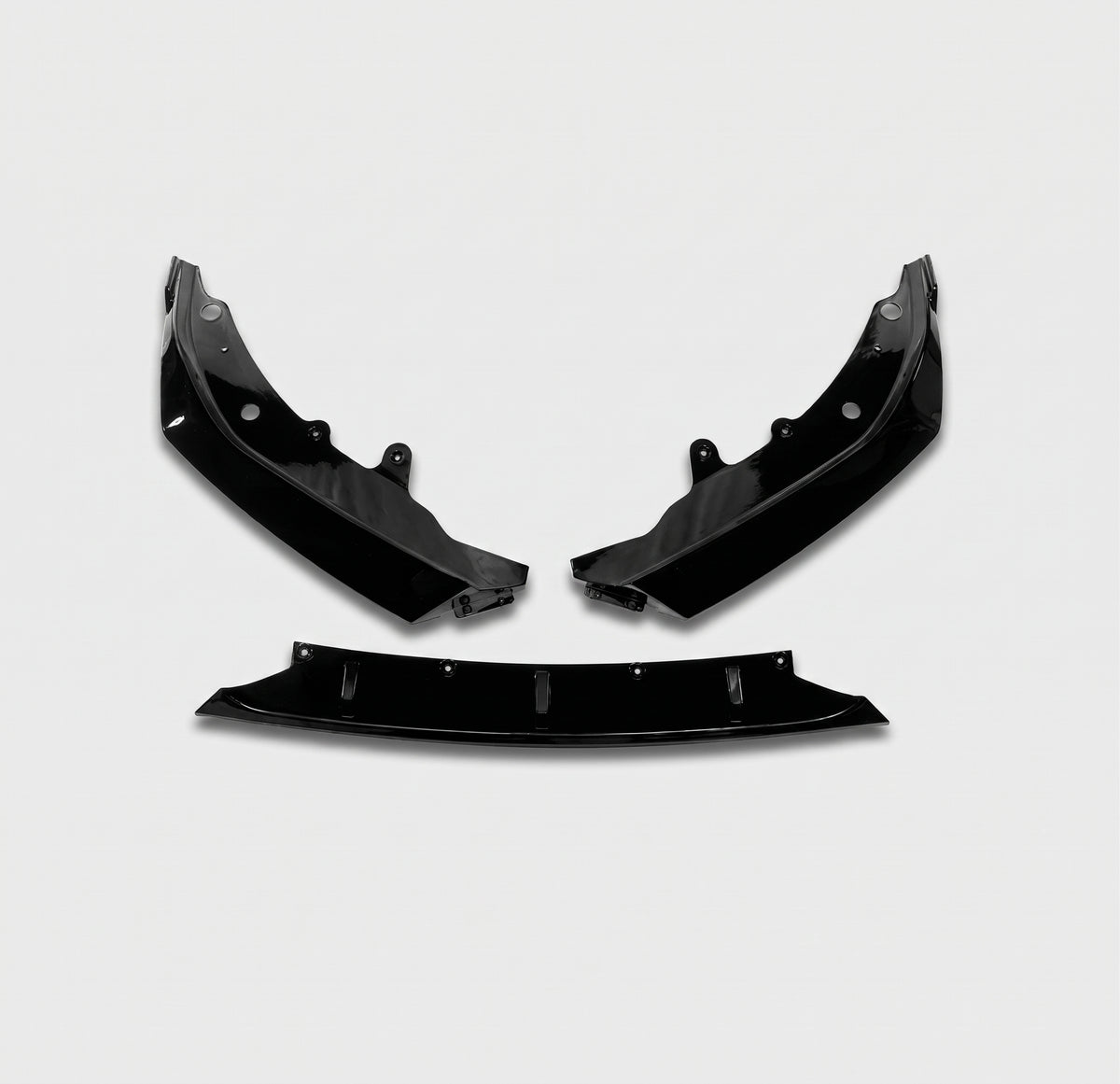 BMW 4 Series G22 G23 Coupe Convertible Competition Style Front Lip Splitter – Gloss Black (2020–2026)