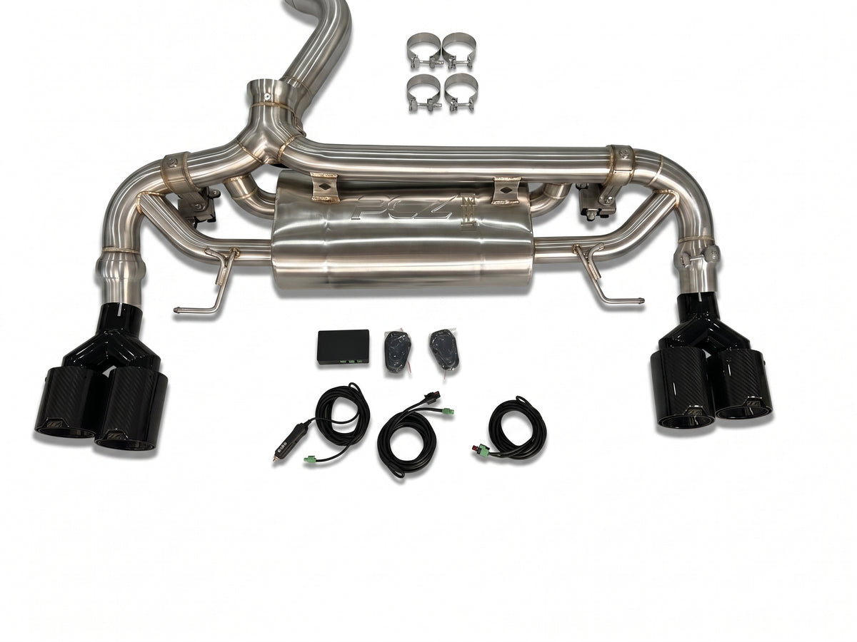 PCZ Performance BMW G20 330i B48 2.0T Valved Cat-Back Exhaust - 4-Tip M Style