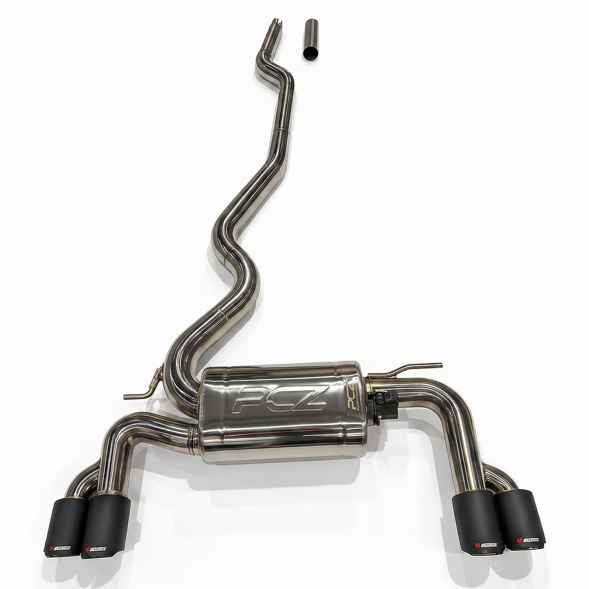 PCZ Performance Quad-Tip Valved Exhaust System – BMW F30 / F32 (B48 with M3 Body Conversion)