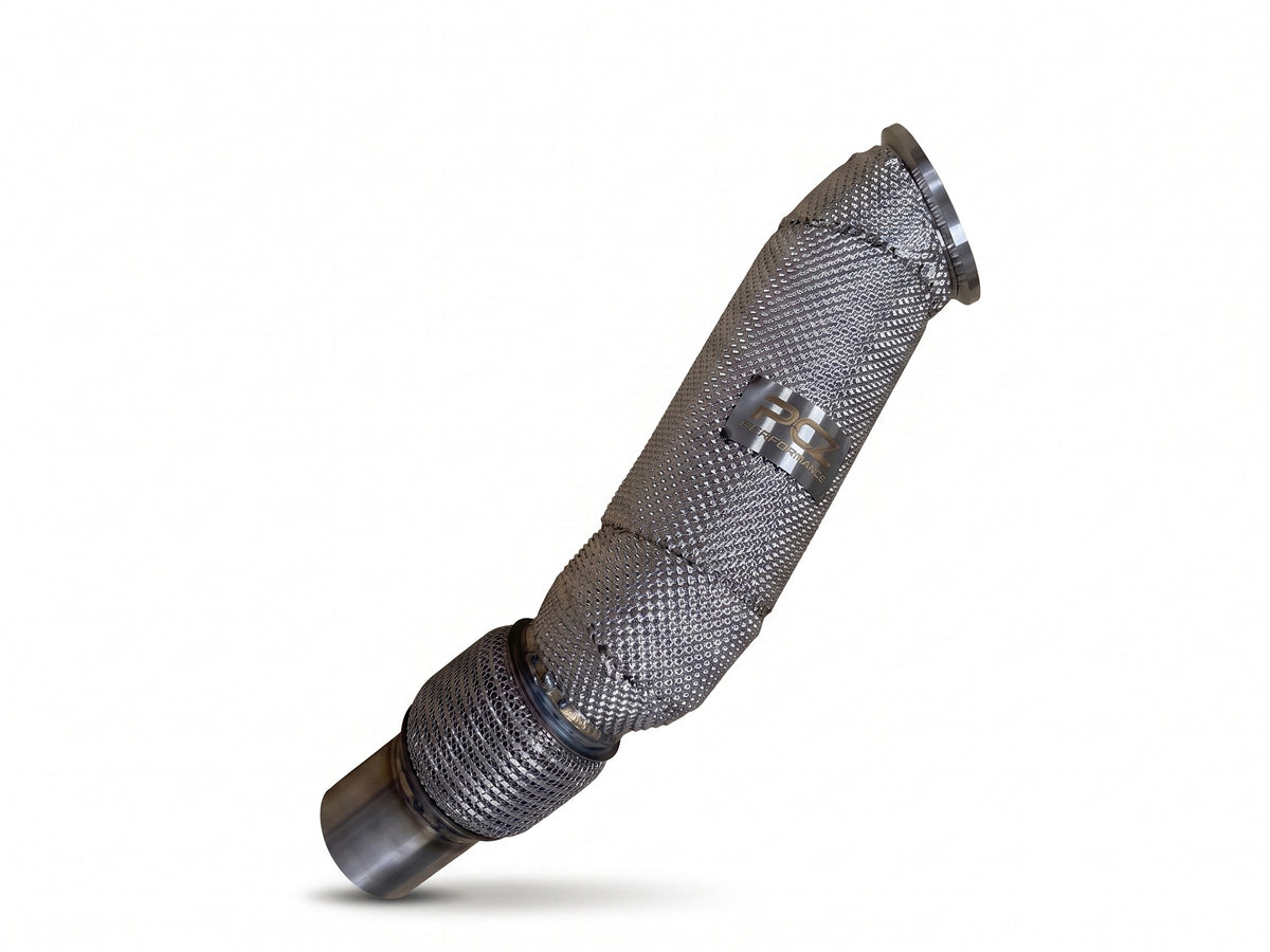 PCZ Performance High-Flow Heat-Shielded Catless Downpipe – BMW F & G Series B48 (2016–2021)