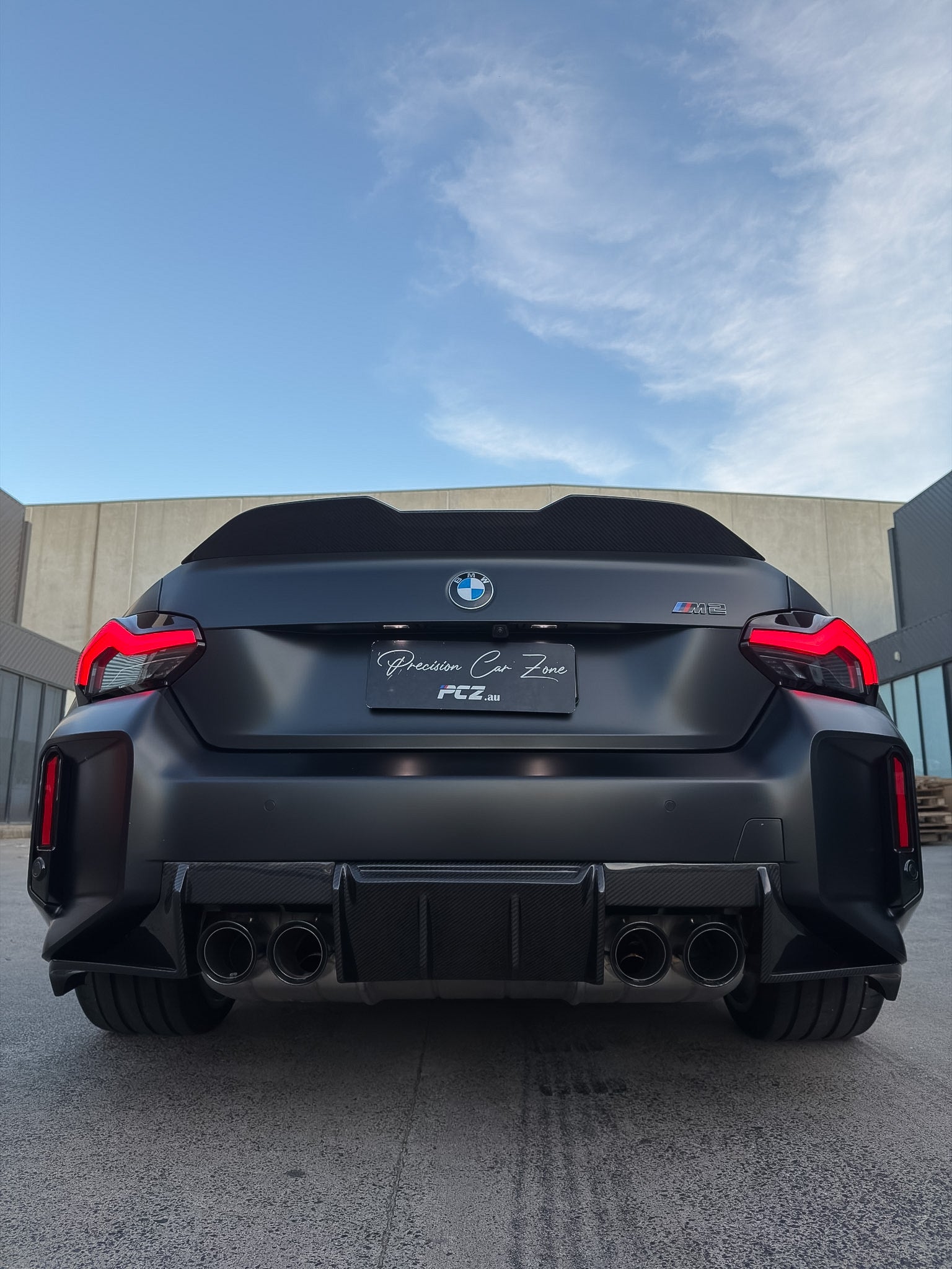 G87M2 / G42 MP-Type Rear Spoiler — Pre-Preg Dry Carbon