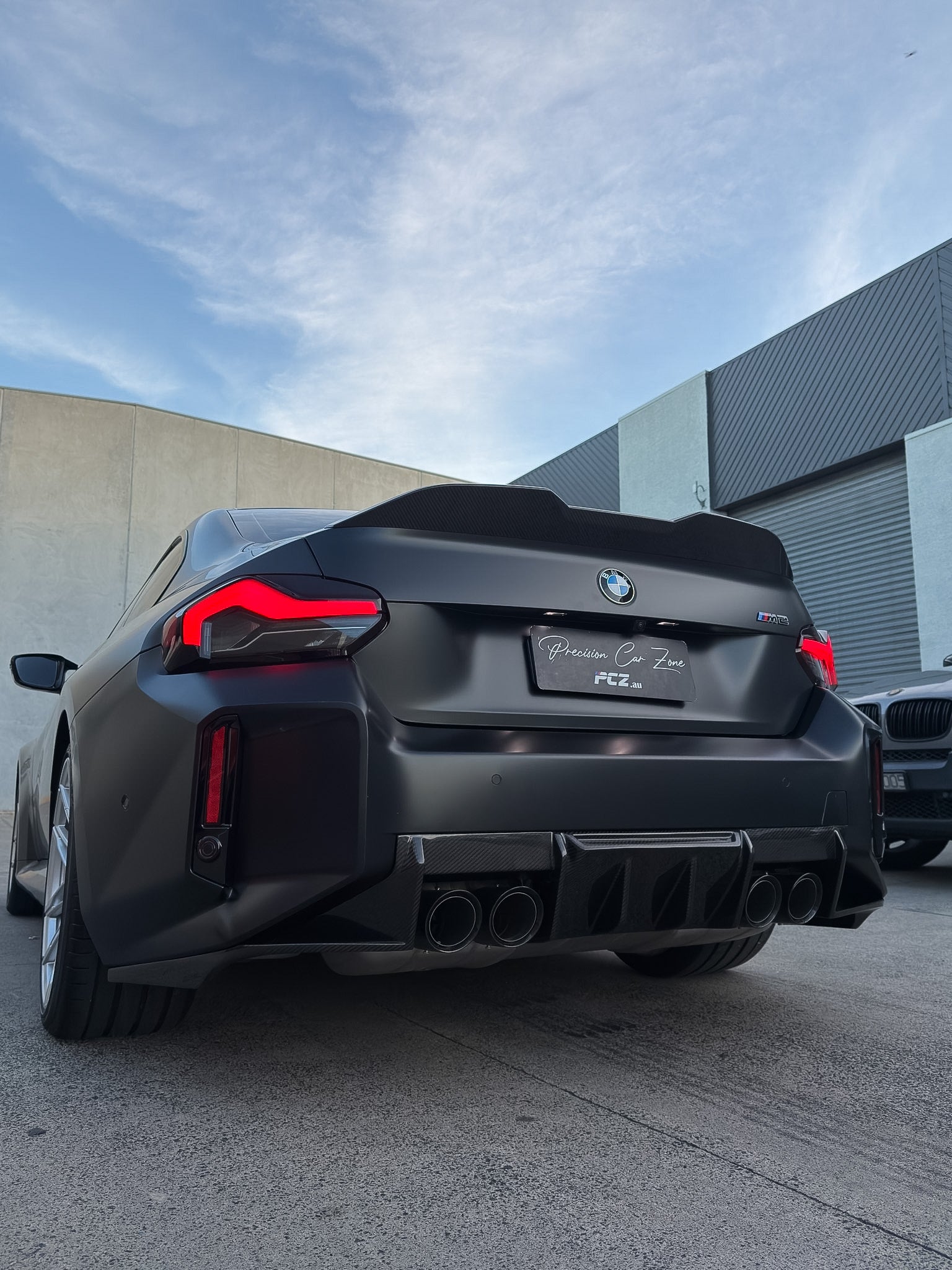 G87M2 / G42 MP-Type Rear Spoiler — Pre-Preg Dry Carbon