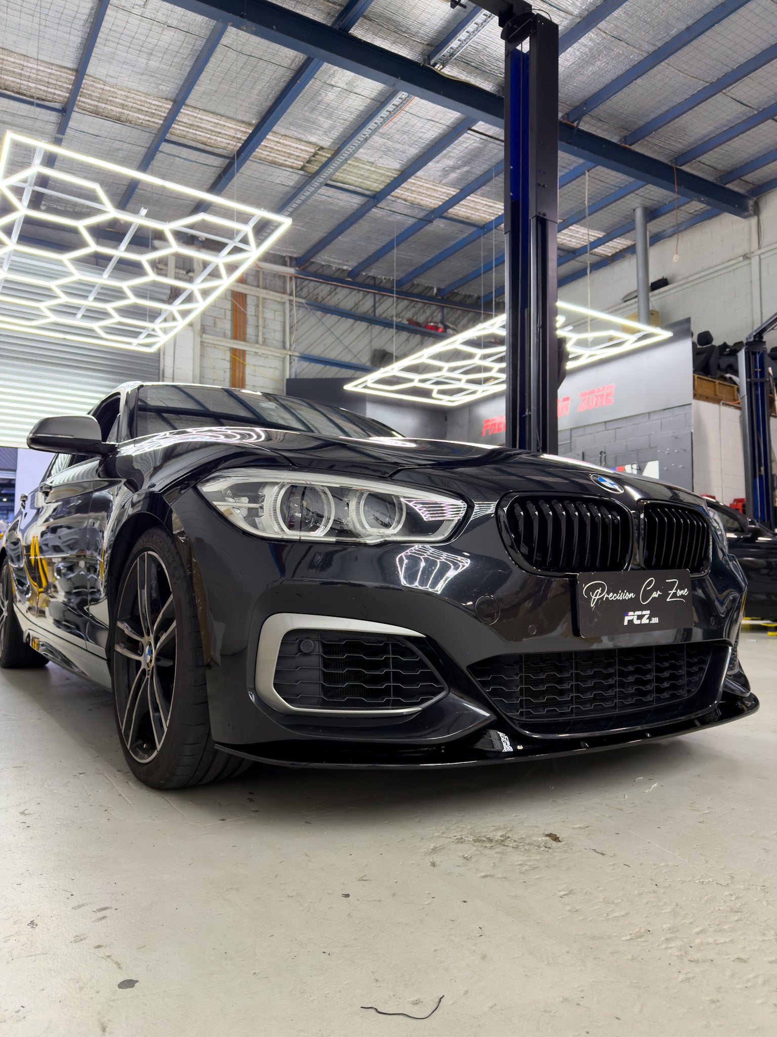 BMW F20 LCI M Sport Max Style Front Lip Splitter – Gloss Black (2015-2019)