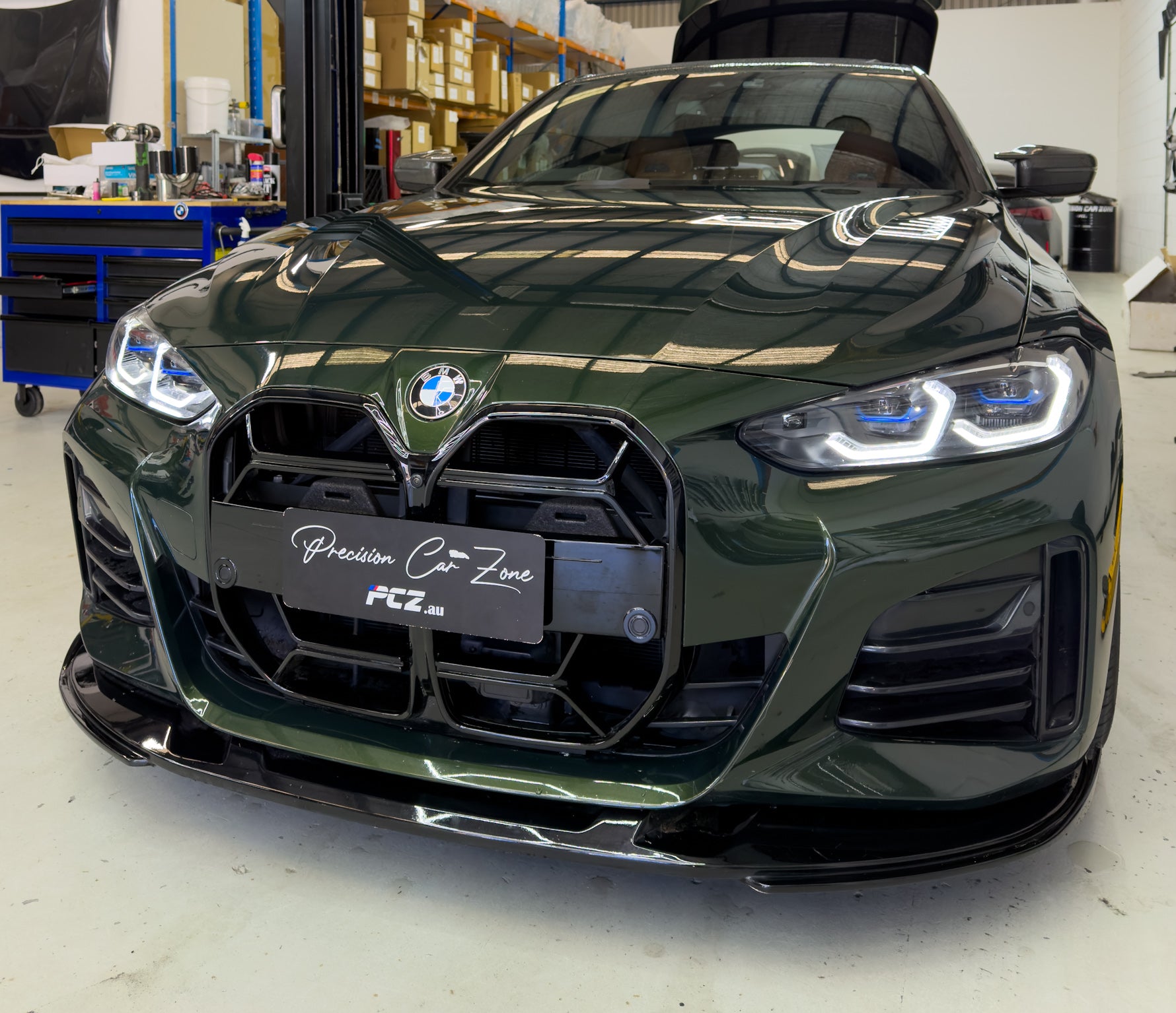 BMW G22 G23 4-Series CSL Style Gloss Black Front Bumper Grille 2020-2025