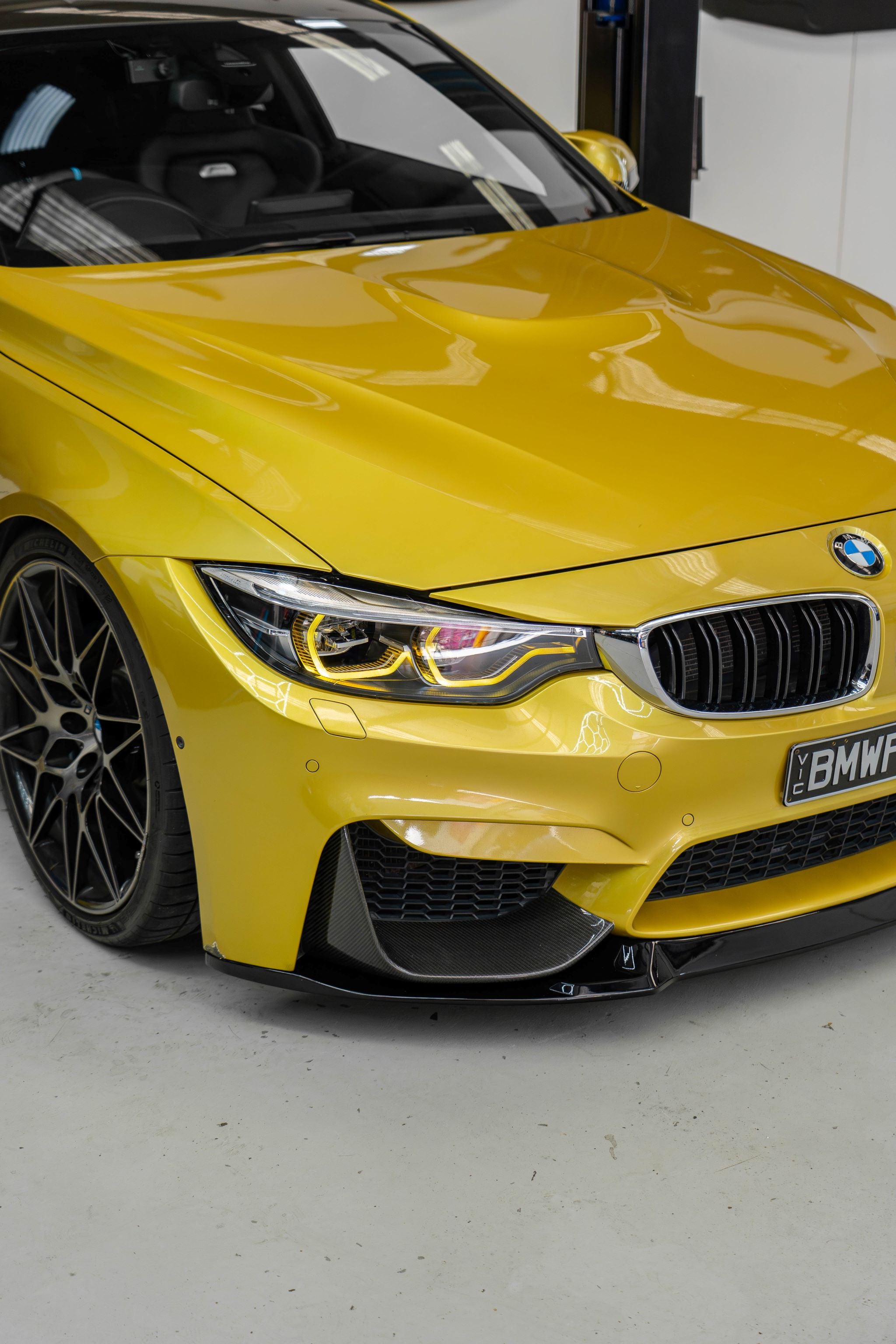 M4/M3 IKON LCI Dual White/Yellow V2 10-Pin LED Headlights – Ultimate Plug & Play Upgrade for F32/F36 & F80/F82