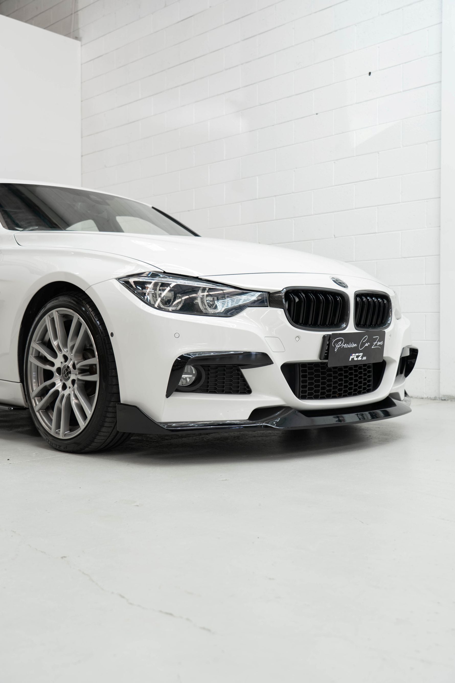BMW F30 M-Tech Front Bumper Fog Light Eyebrow Covers – Gloss Black
