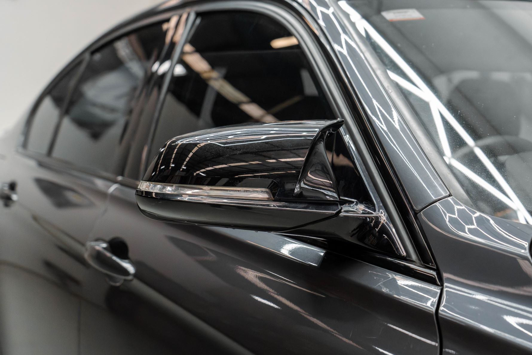 F20/F30/F32/F87 M-LOOK SIDE MIRROR COVERS GLOSSY BLACK