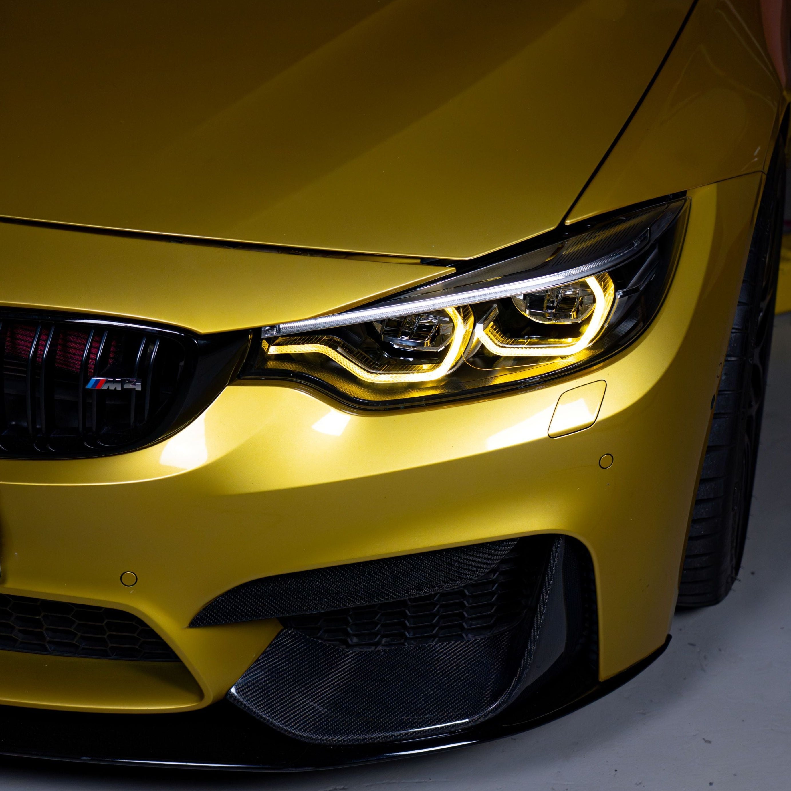 BMW 4 Series F32/F36 & M3/M4 F80/F82 LCI-2 White/Yellow LED Headlights – Plug & Play Upgrade