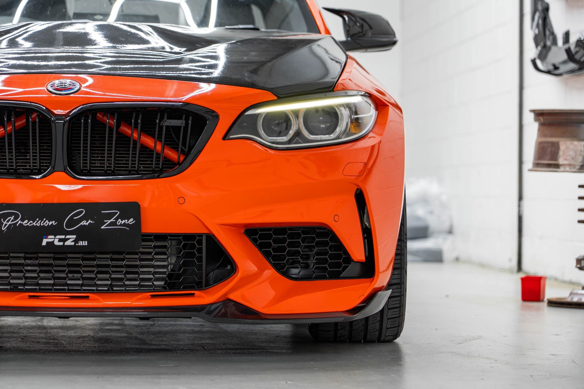 F87 M2 CS-Type Front Lip — Carbon Fiber