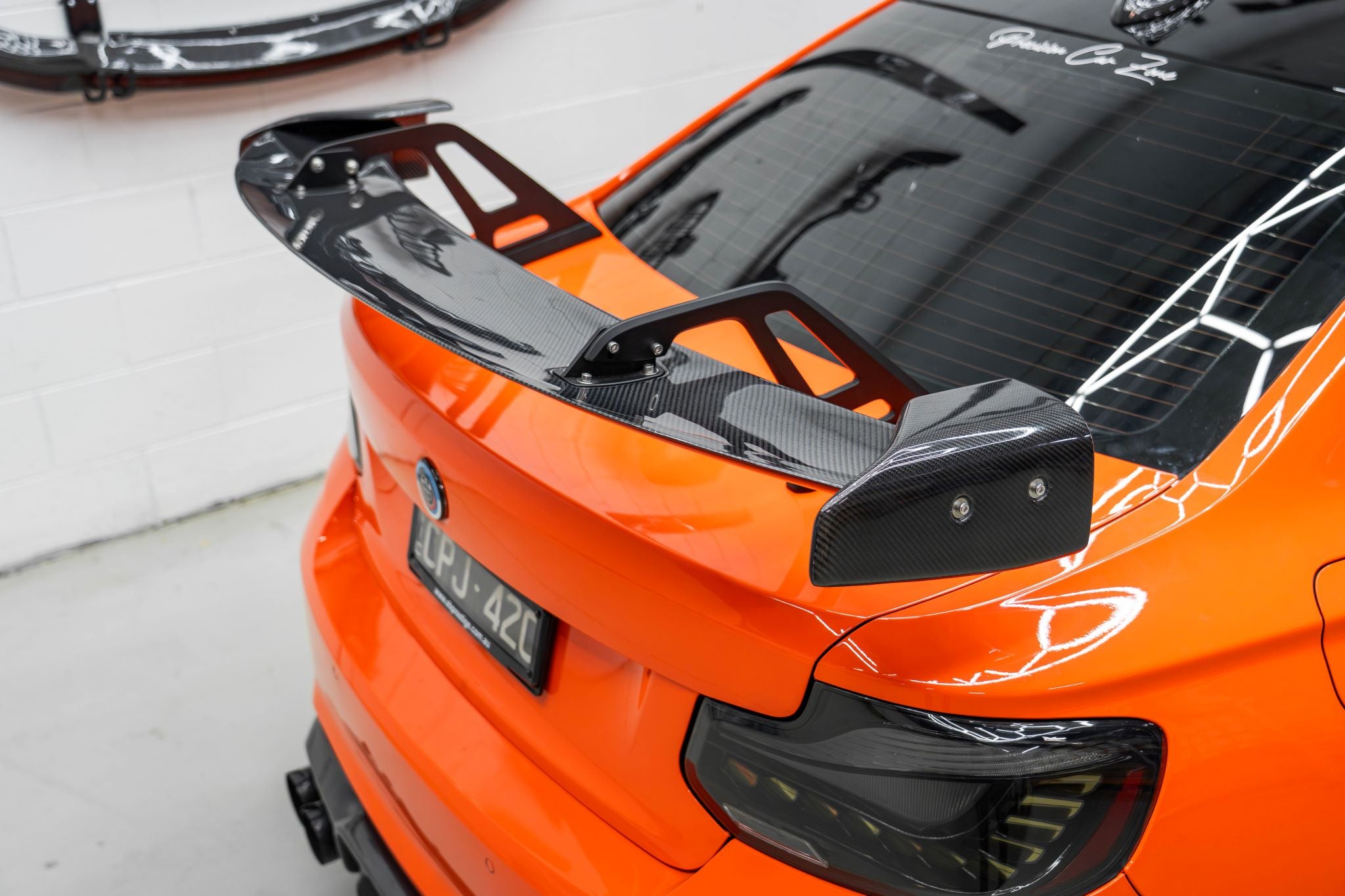 AD Swan Neck GT-Style Rear Spoiler — Carbon Fiber