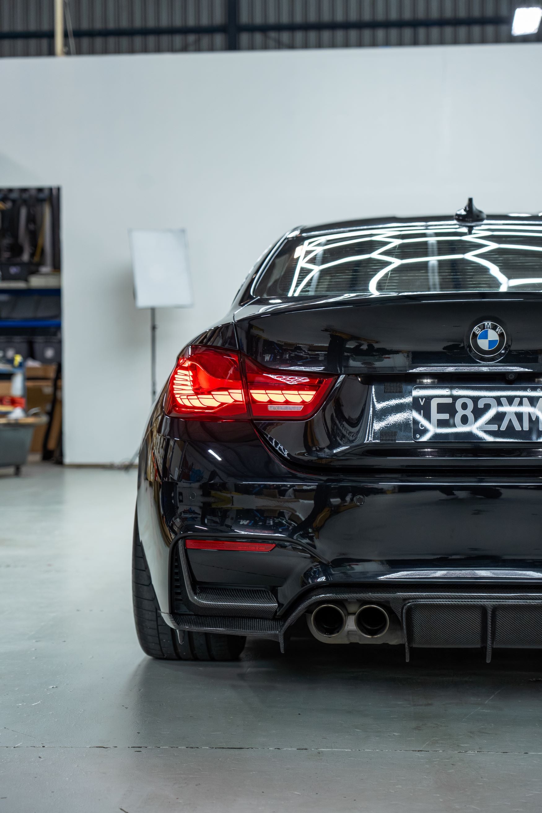 BMW F80 M3 / F82 F83 M4 M Performance Style Rear Bumper Splitters – Pre-Preg Dry Carbon Fiber (2014–2020)