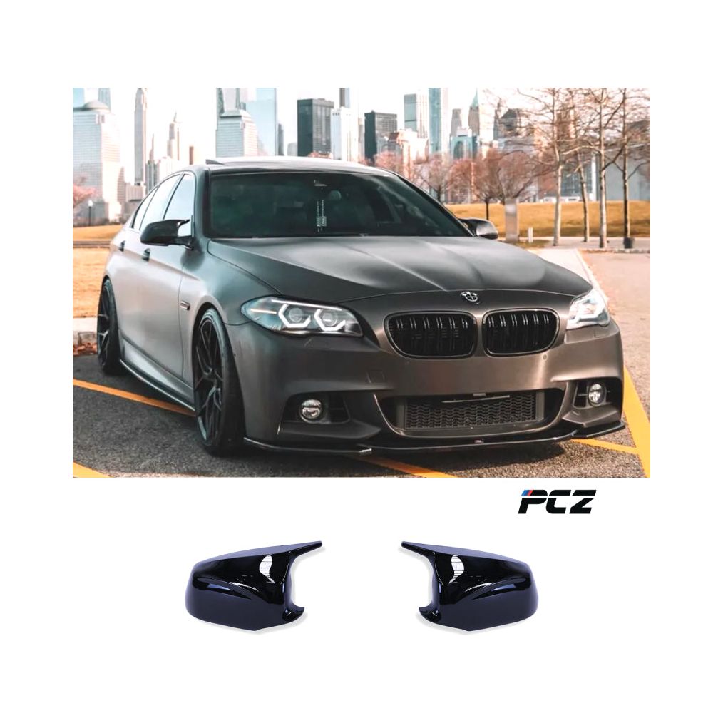 F10 F11 M5 Pre M-Performance Side Mirror Cover Caps  Gloss Black