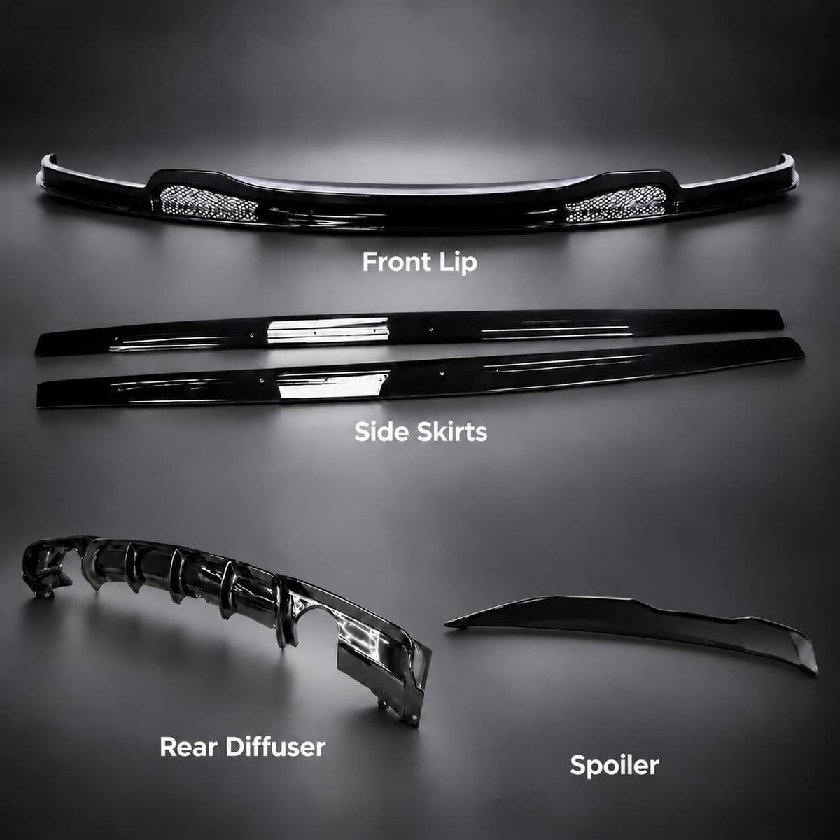 BMW F30 Aero Kit - front lip, side skirts, rear diffuser and spoiler