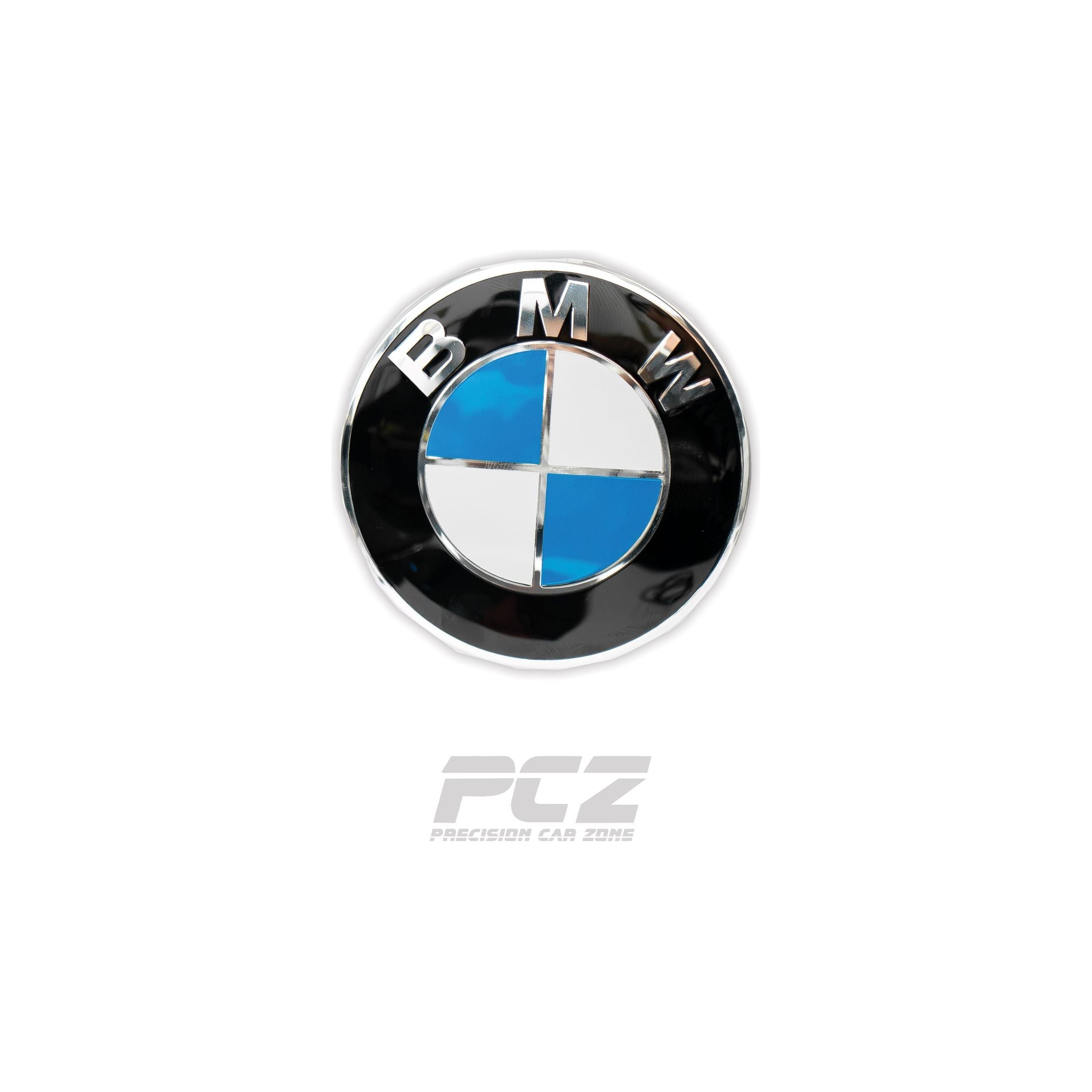 BMW F-Series Blue and White Emblem Badges Set Front And Rear