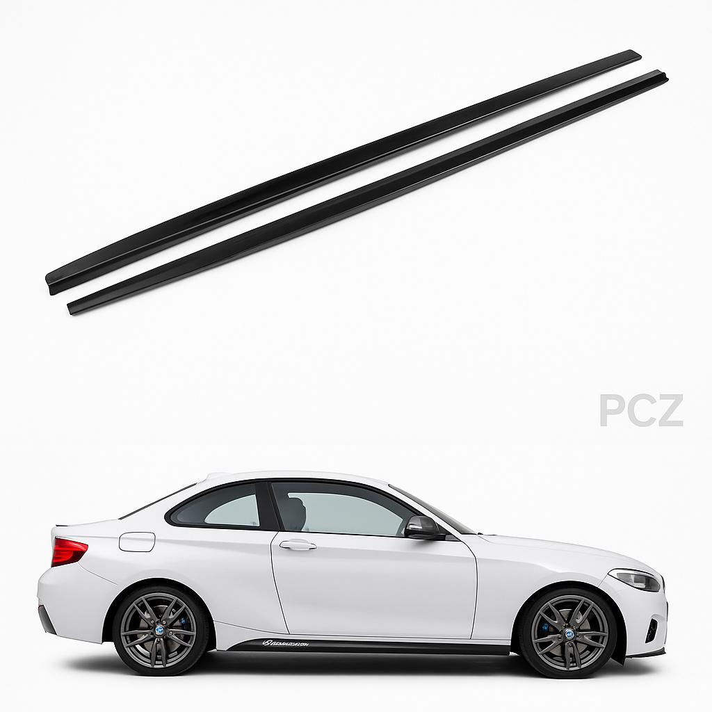 F22 M-Performance Side Skirts Glossy Black